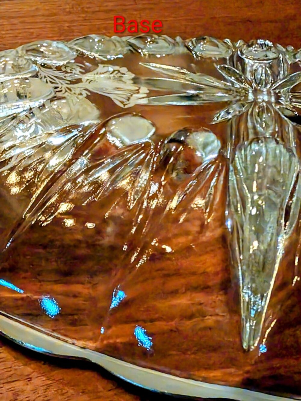 SILVER CITY GLASS CO - Flanders Poppy - Divided Relish Dish - Sterling - VTG - Picture 7 of 9